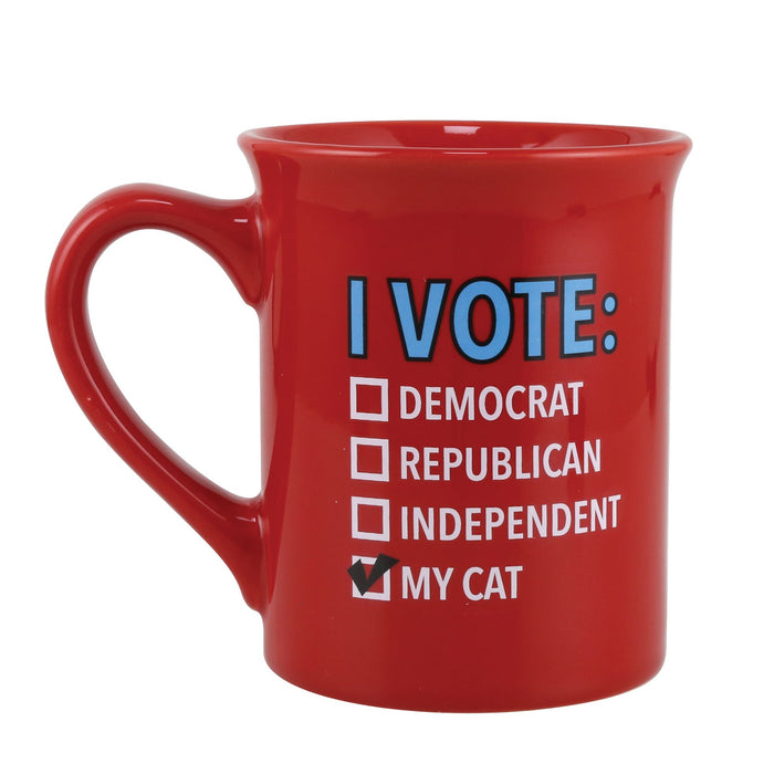 Enesco Cat For President Mug