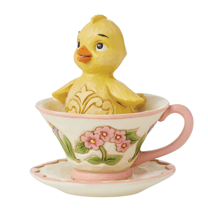 Enesco Chick In Teacup Mini Figurine