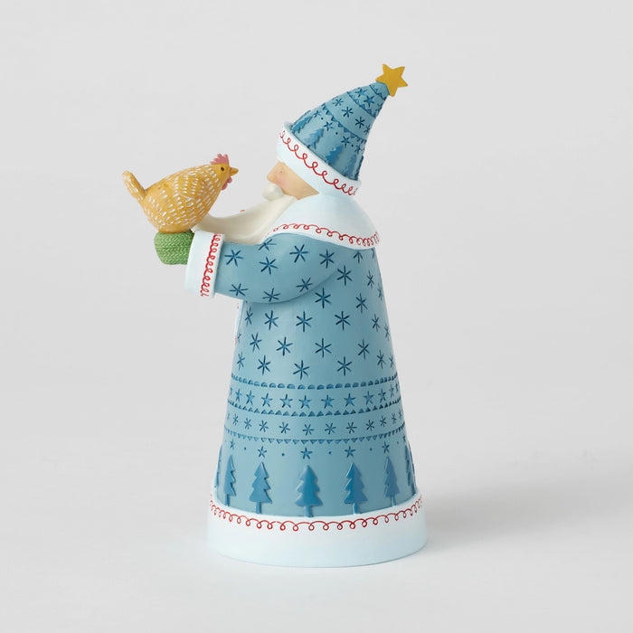Enesco Chickens Love Santa Too Fig