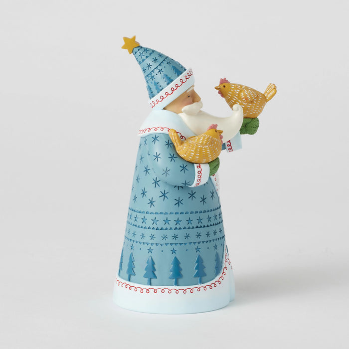 Enesco Chickens Love Santa Too Fig