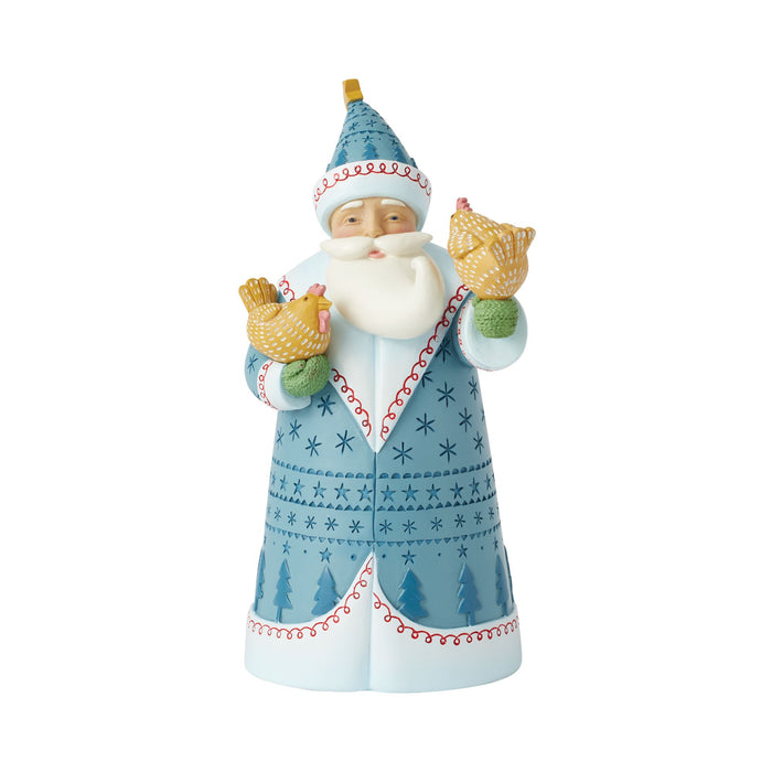Enesco Chickens love Santa too Fig