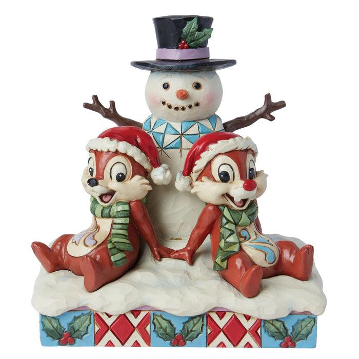 Enesco Chip and Dale with Snowman
