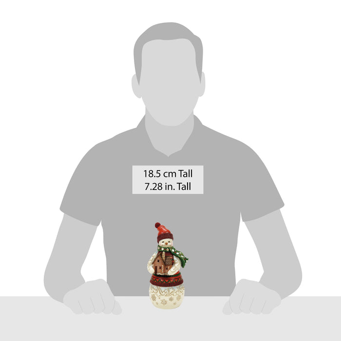 Enesco Christmas At Lodge Snowman Fig