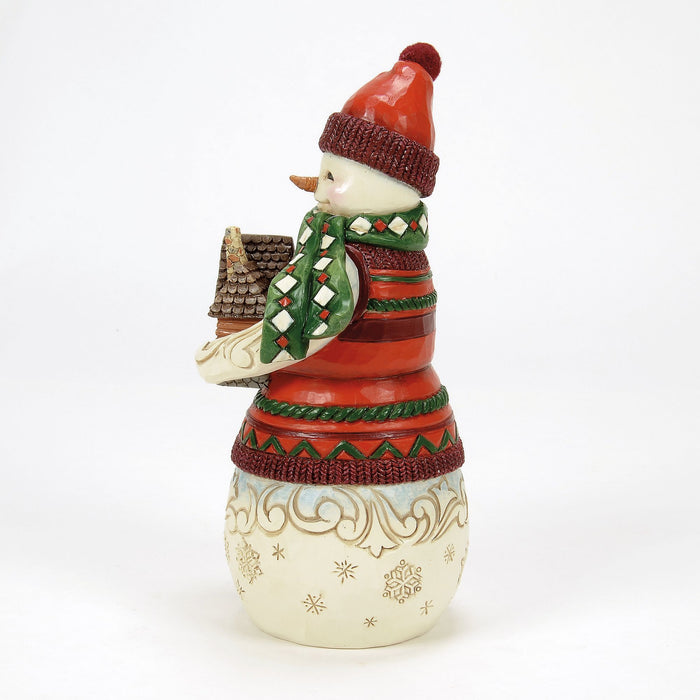Enesco Christmas At Lodge Snowman Fig