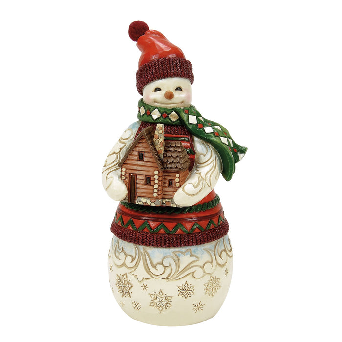 Enesco Christmas At Lodge Snowman Fig