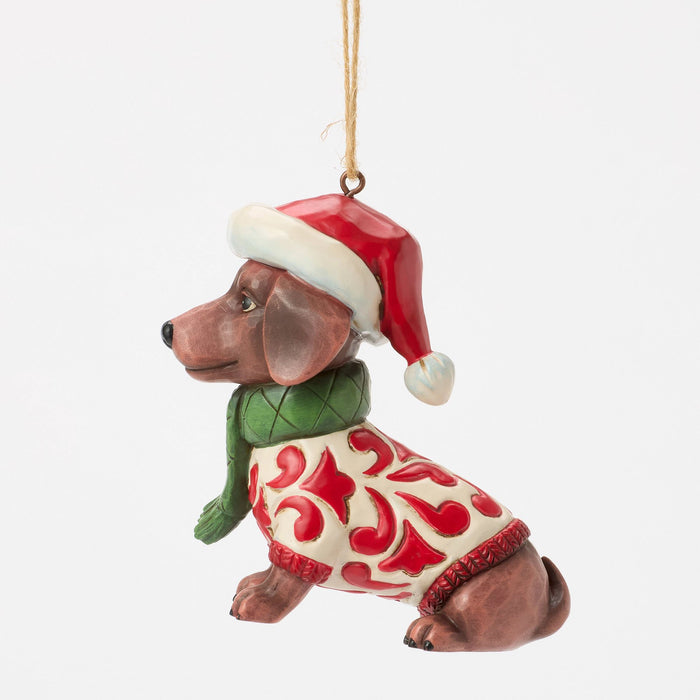 Enesco Christmas Dog Dachshund Orn