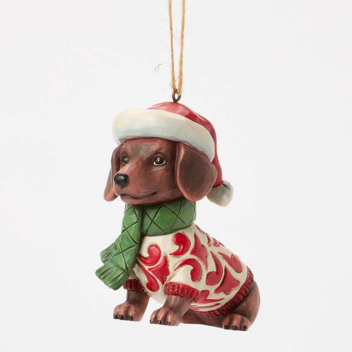 Enesco Christmas Dog Dachshund Orn