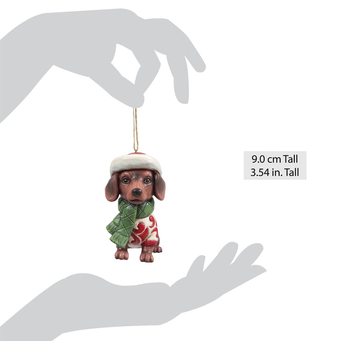 Enesco Christmas Dog Dachshund Orn