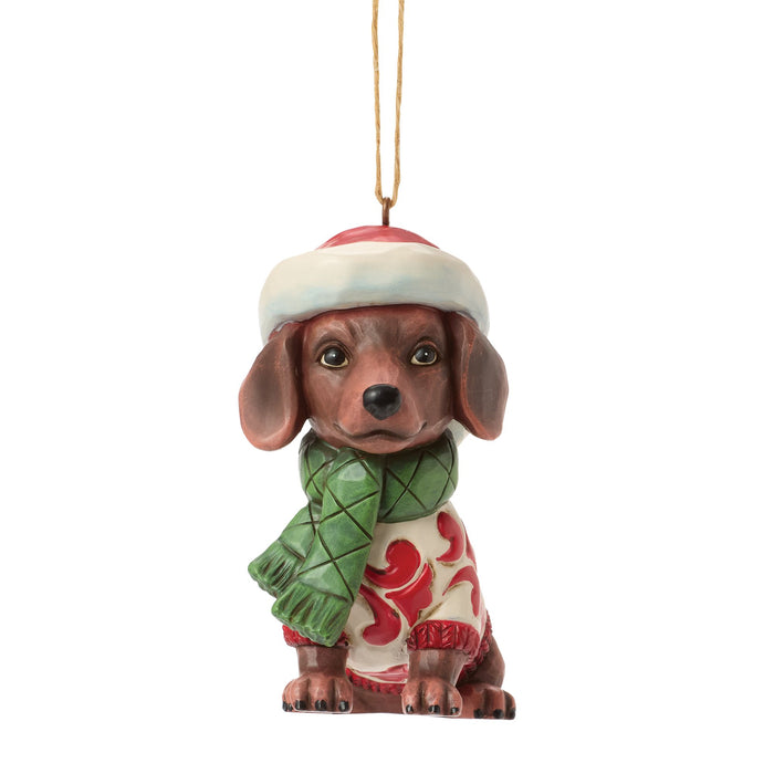 Enesco Christmas Dog Dachshund Orn