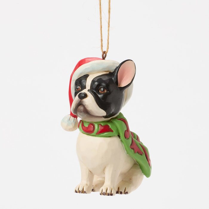 Enesco Christmas Dog Frenchie Orn