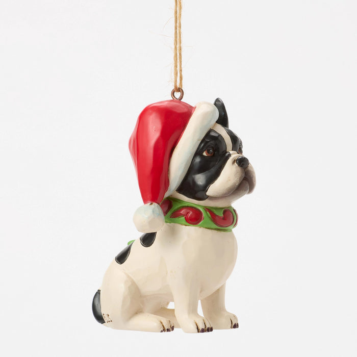 Enesco Christmas Dog Frenchie Orn