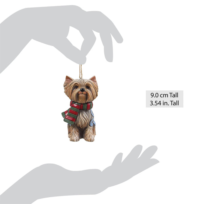 Enesco Christmas Dog Yorkie Ornament
