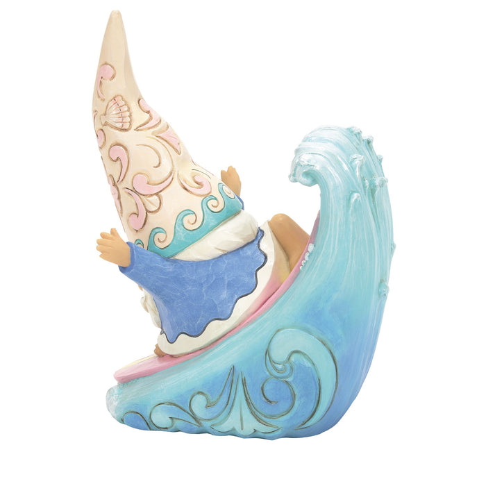 Enesco Coastal Gnome Surfing Figurine