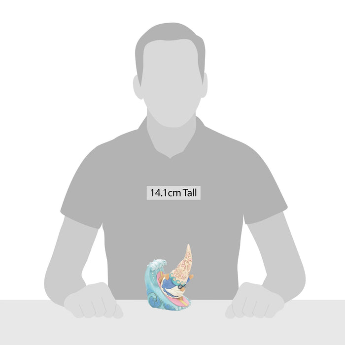 Enesco Coastal Gnome Surfing Figurine