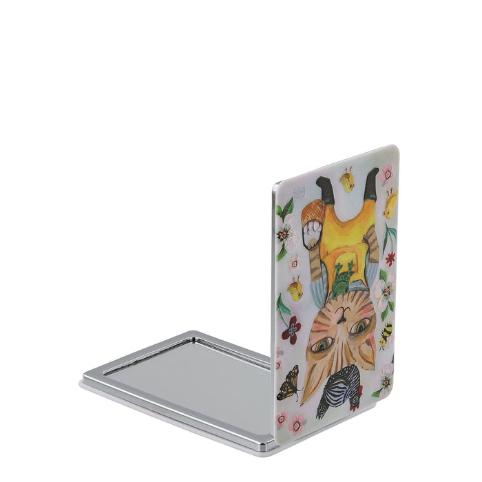 Enesco Country Cat Compact Mirror