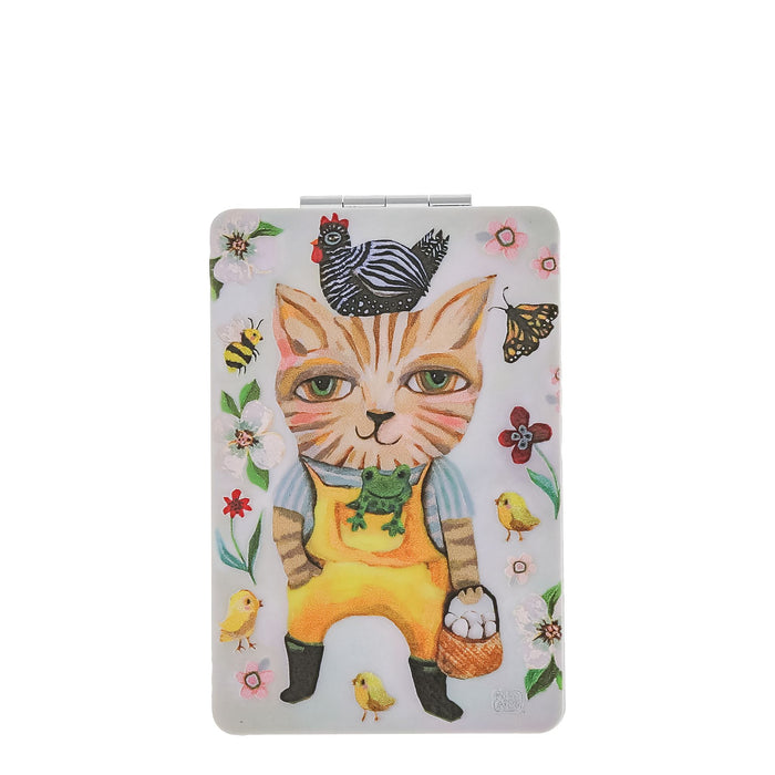 Enesco Country Cat Compact Mirror