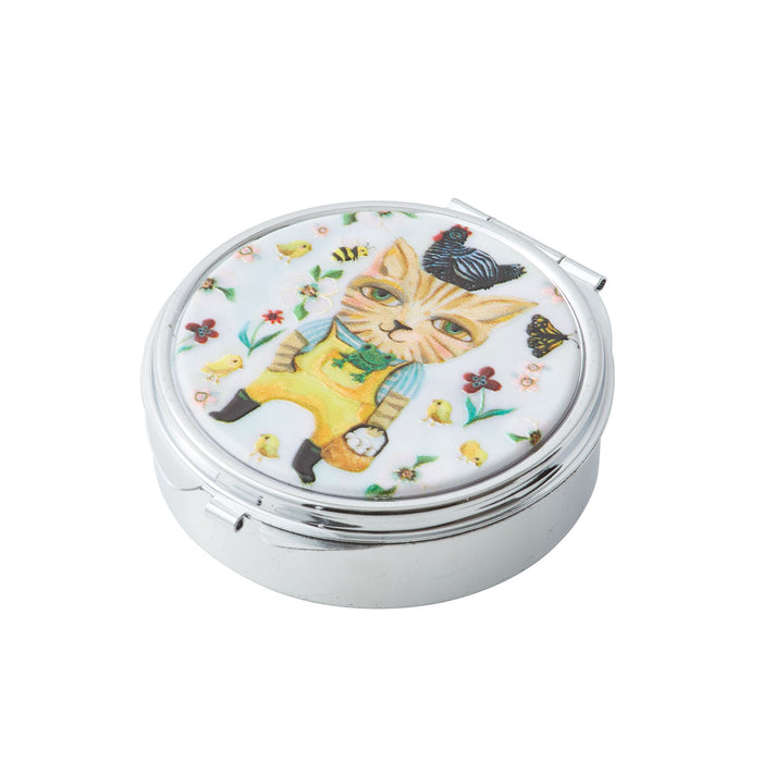Enesco Country Cat Pill Box