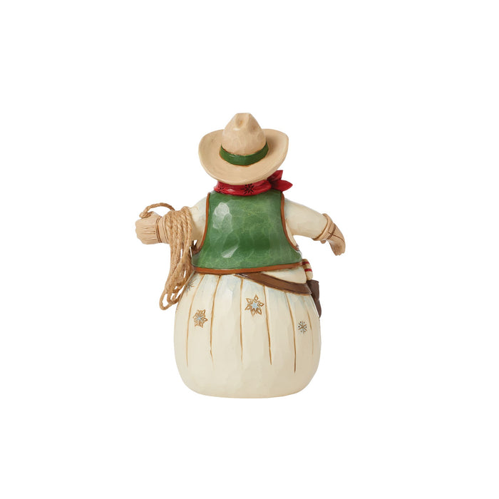 Enesco Cowboy Snowman Figurine