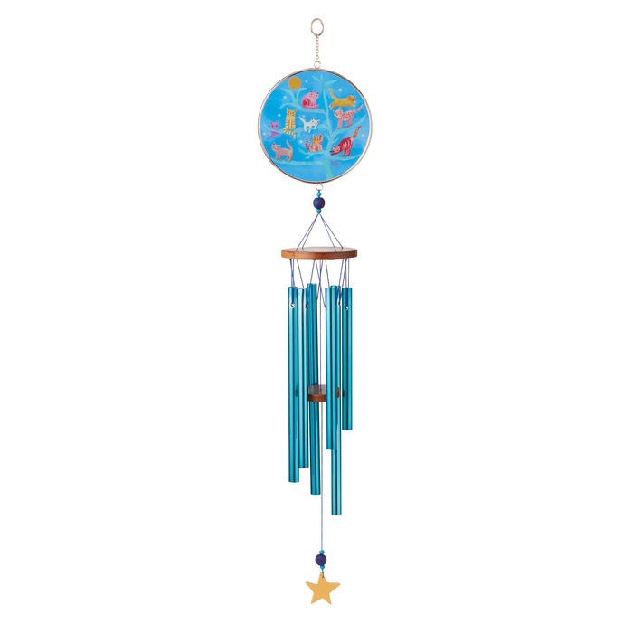 Enesco Crazy Cats Wind Chime