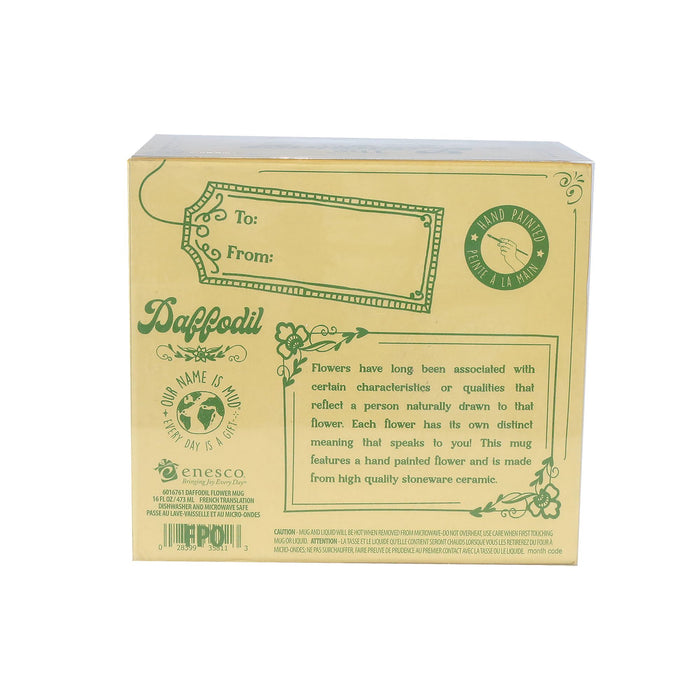 Enesco Daffodil Handpainted Mug