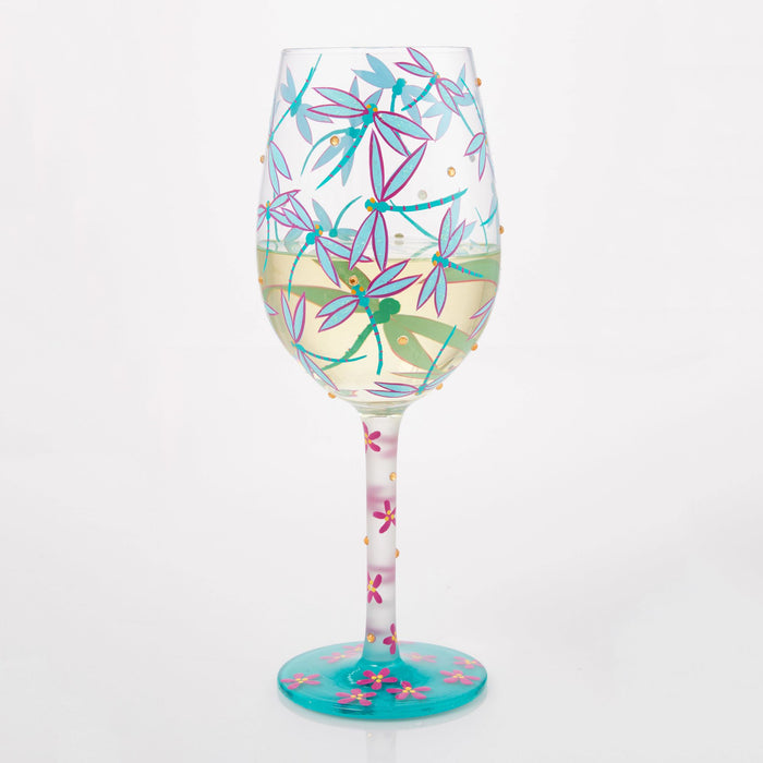 Enesco Dance Of The Dragonflies Glass