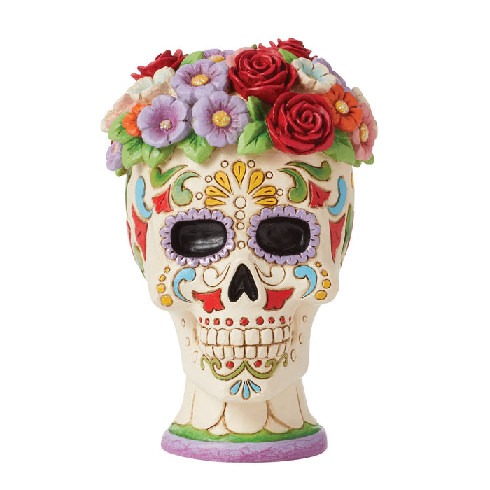 Enesco Day Of Dead Skull Halo Fig