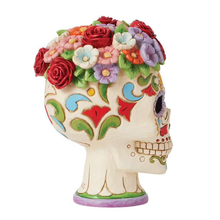 Enesco Day Of Dead Skull Halo Fig