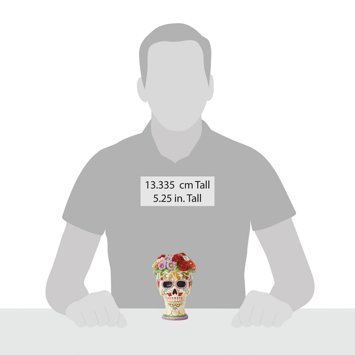 Enesco Day Of Dead Skull Halo Fig