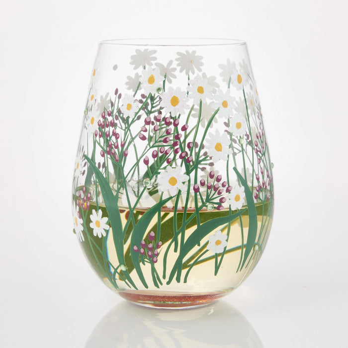 Enesco Delicate Florals Stemless Wine
