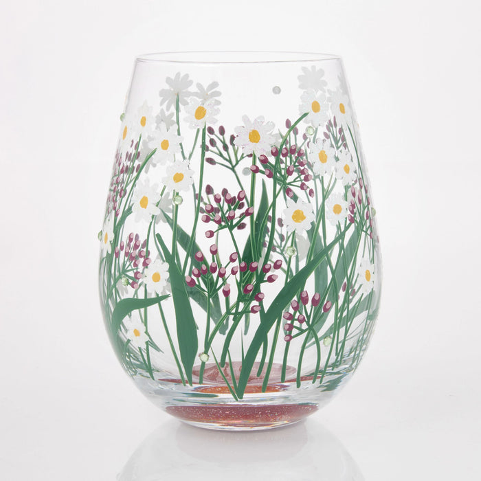 Enesco Delicate Florals Stemless Wine