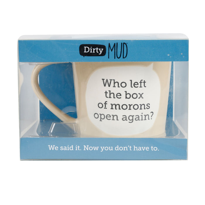 Enesco Dirty Mud Box Of Morons Mug