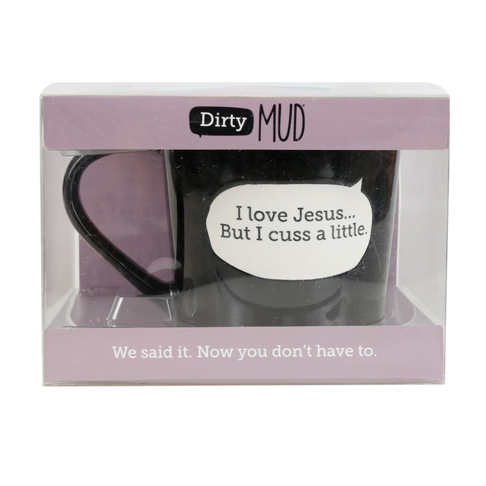 Enesco Dirty Mud Jesus Cuss Mug