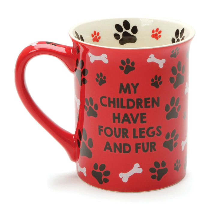 Enesco DOGFATHER RED MUG