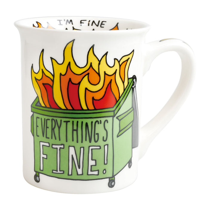 Enesco Dumpster Fire Mug