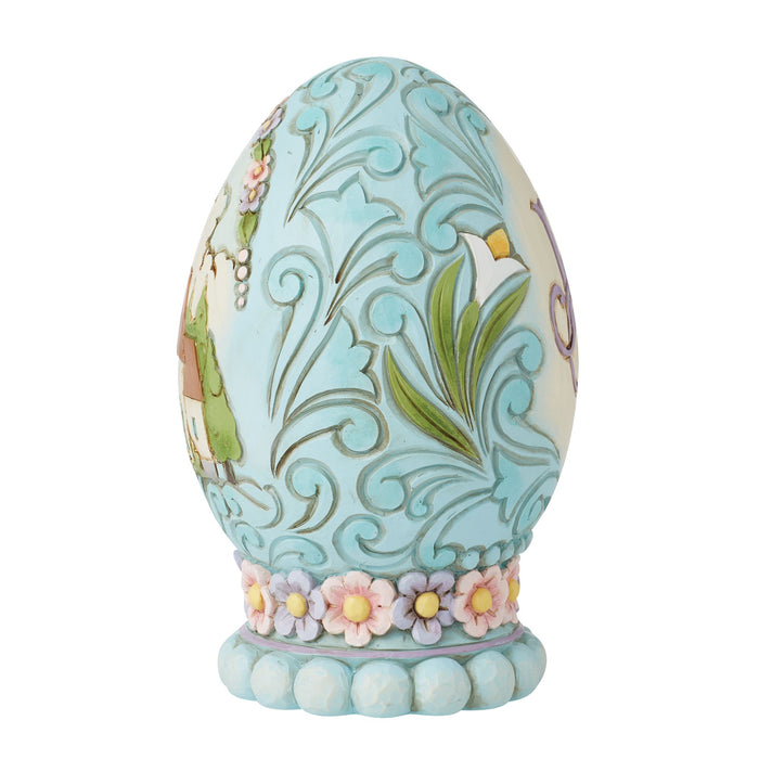 Enesco Egg With Church Scene Figurine