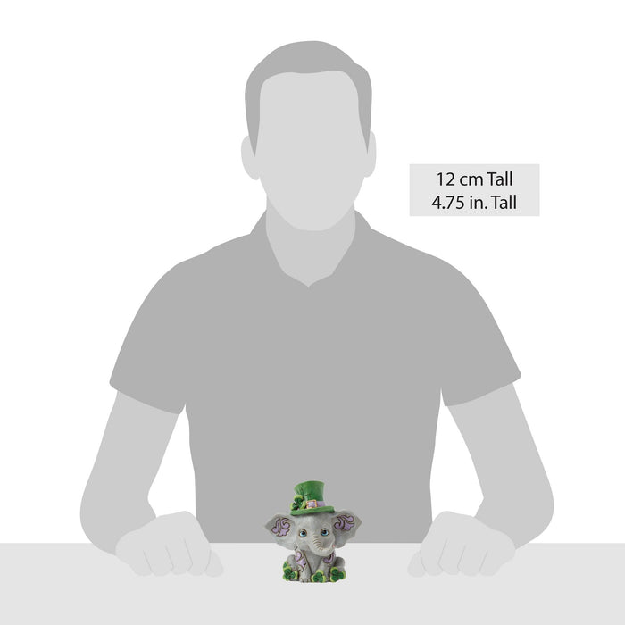 Enesco Elephant With Clover Figurine