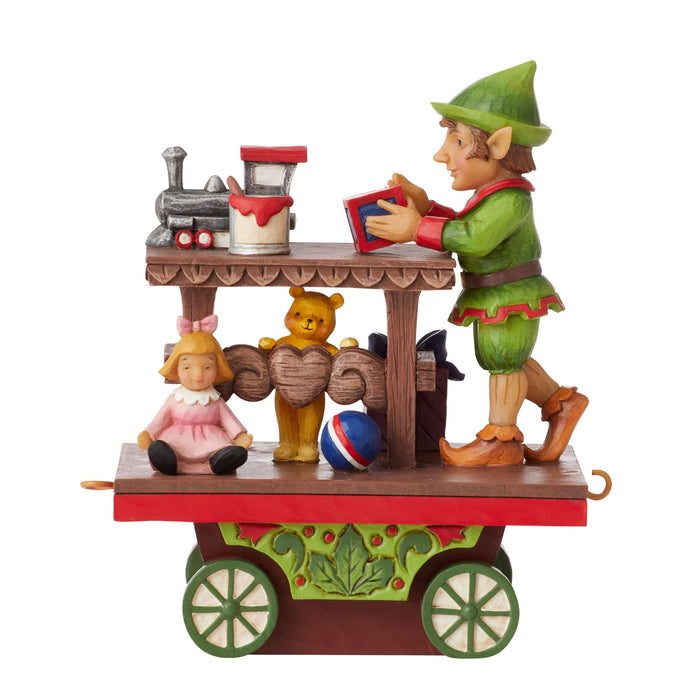 Enesco Elf With Toys Train Car