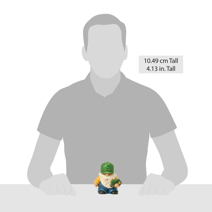 Enesco Farmer Holding Deere Tractor