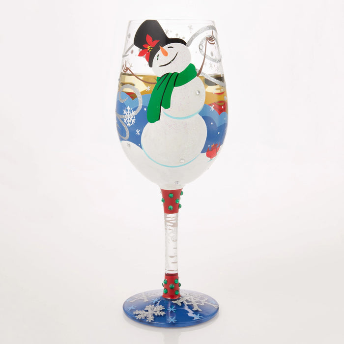 Enesco First Christmas Snow Wine