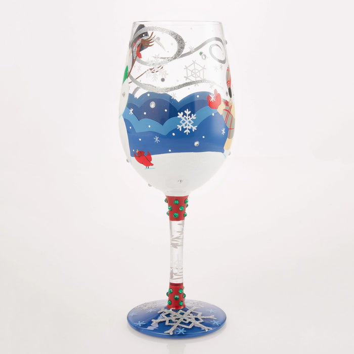 Enesco First Christmas Snow Wine