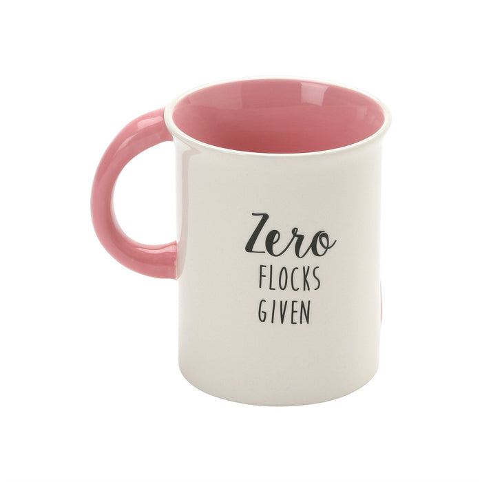 Enesco Flamingo Flock Sculpted Mug