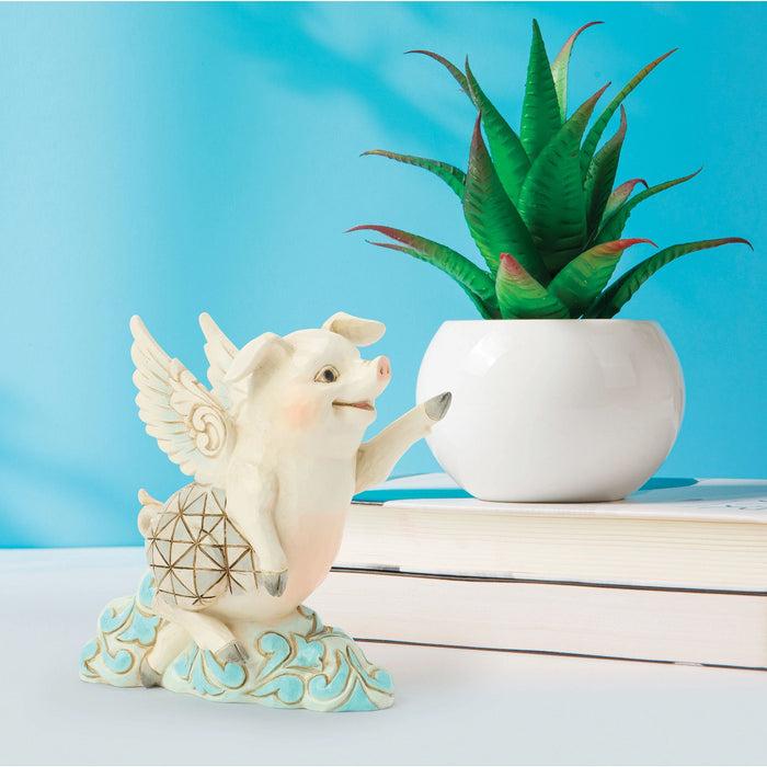 Enesco Flying Pig Mini Figurine