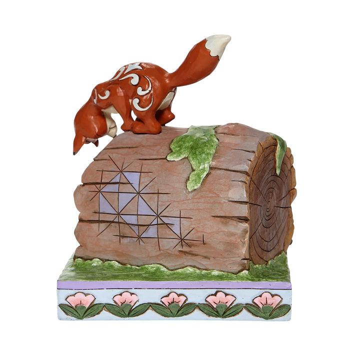 Enesco Fox And Hound On Log