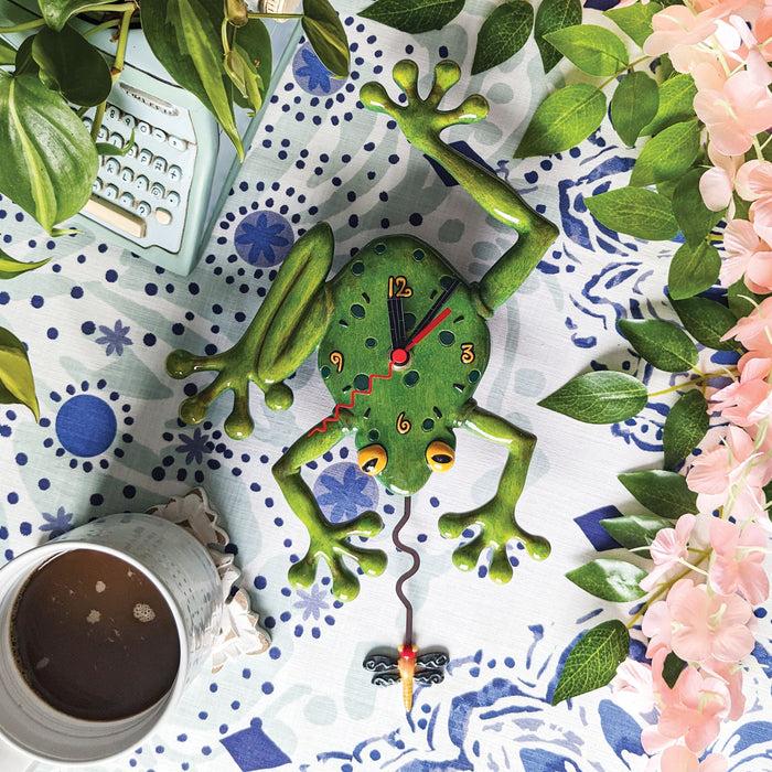 Enesco Frog & Fly Clock