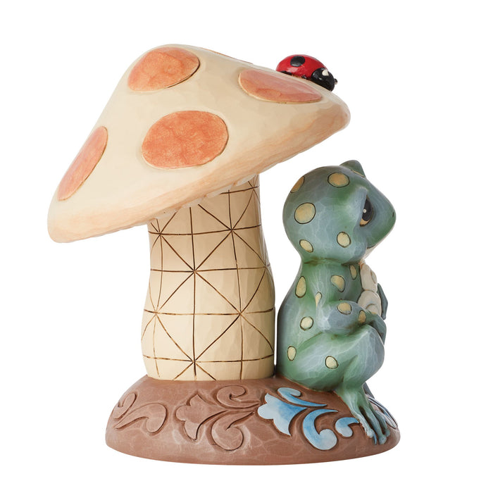 Enesco Frog Leaning On Mushroom Fig