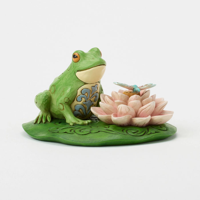 Enesco Frog On Lilypad Figurine