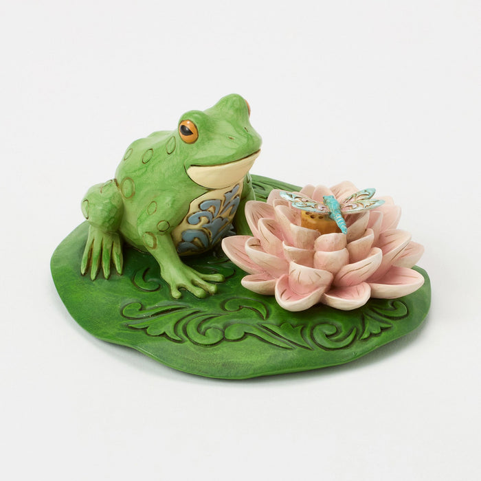 Enesco Frog On Lilypad Figurine