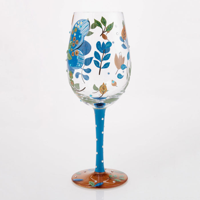Enesco Garden Butterfly Wine Glass