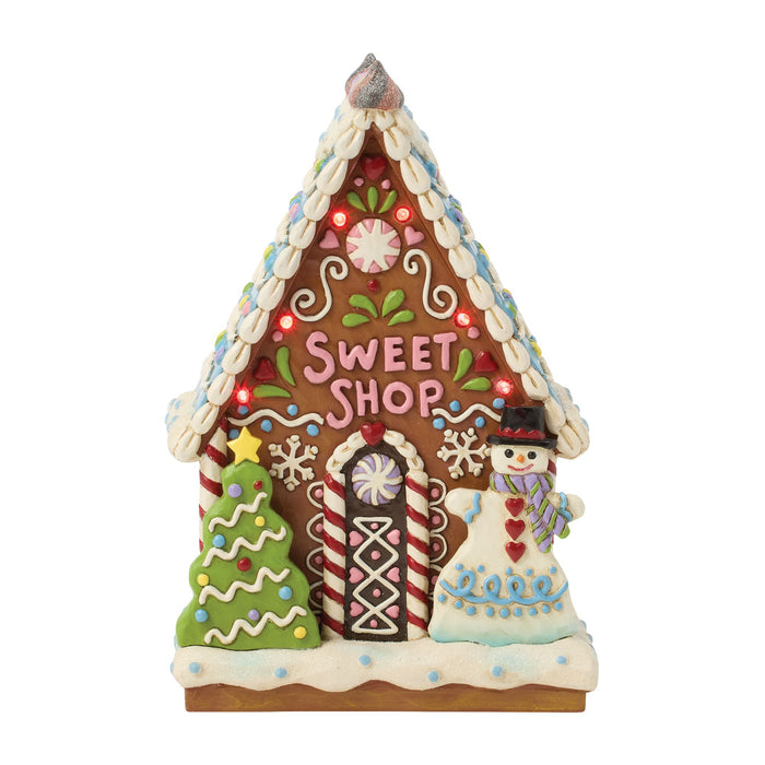 Enesco Gingerbread LED Sweet Shop Fig
