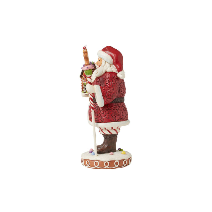 Enesco Gingerbread Santa Staff Fig